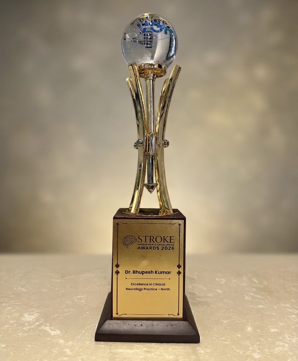 Stroke Honours Excellence Awards 2026 trophy awarded to Dr. Bhupesh Kumar