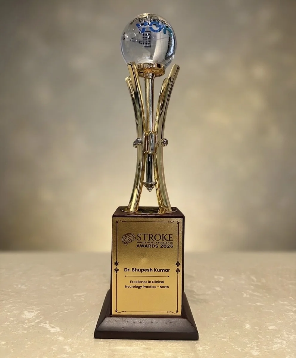 Stroke Honours Excellence Awards 2026 trophy for Dr. Bhupesh Kumar